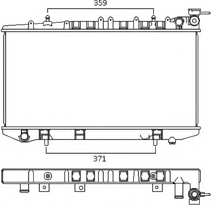 Radiator racire motor