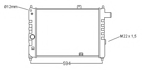 Radiator racire motor