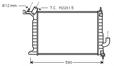 Radiator racire motor