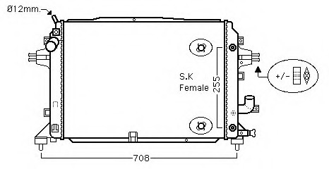 Radiator racire motor