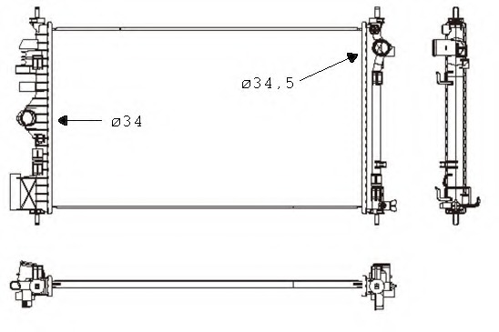 Radiator racire motor