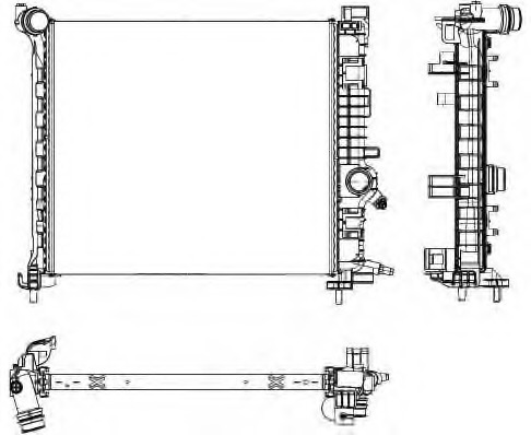 Radiator racire motor