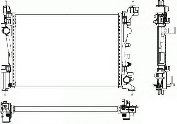 Radiator racire motor