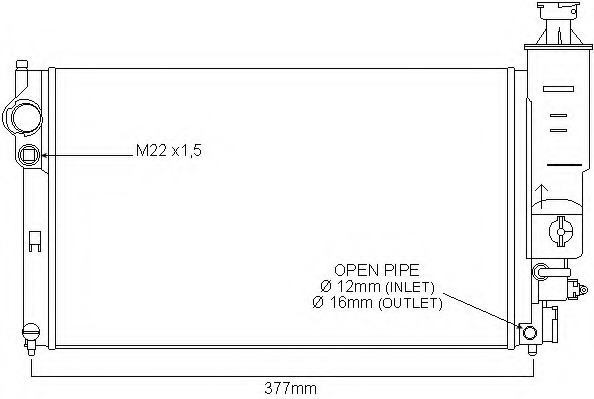 Radiator racire motor