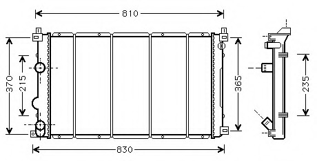 Radiator racire motor