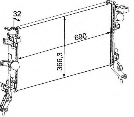 Radiator racire motor