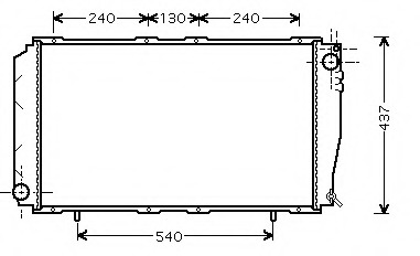 Radiator racire motor