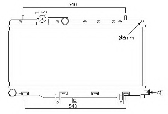 Radiator racire motor