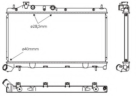 Radiator racire motor