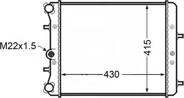 Radiator racire motor