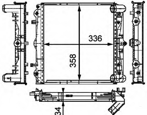 Radiator racire motor