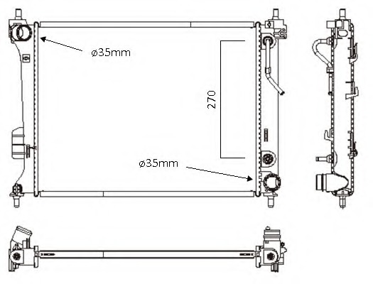 Radiator racire motor