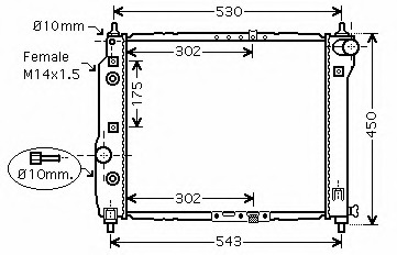 Radiator racire motor