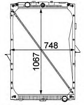 Radiator racire motor