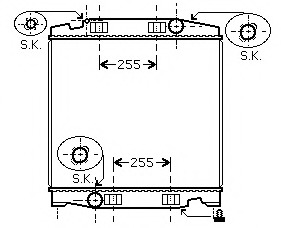 Radiator racire motor