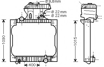 Radiator racire motor