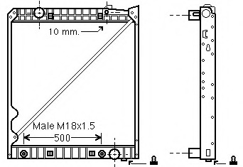 Radiator racire motor