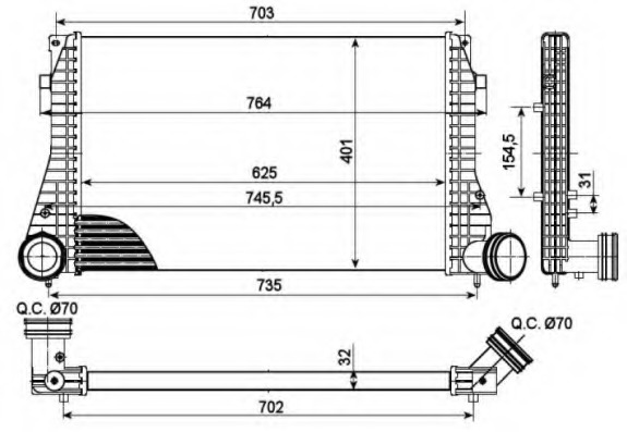 Intercooler compresor