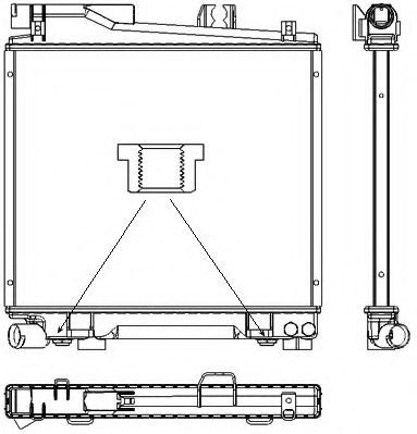 Radiator racire motor