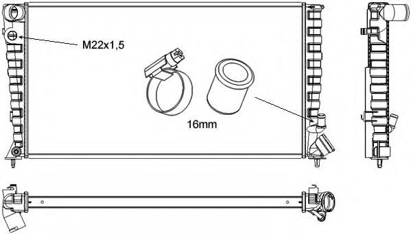 Radiator racire motor