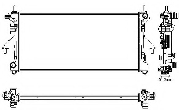 Radiator racire motor