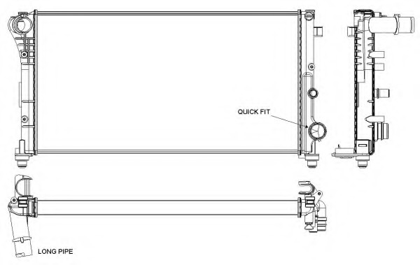 Radiator racire motor