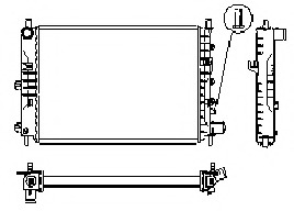 Radiator racire motor