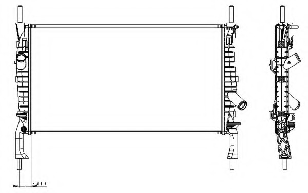 Radiator racire motor