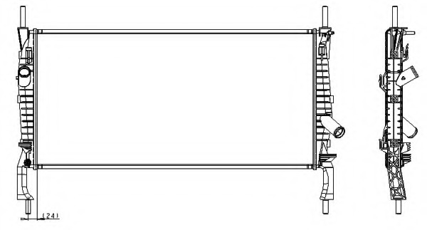 Radiator racire motor