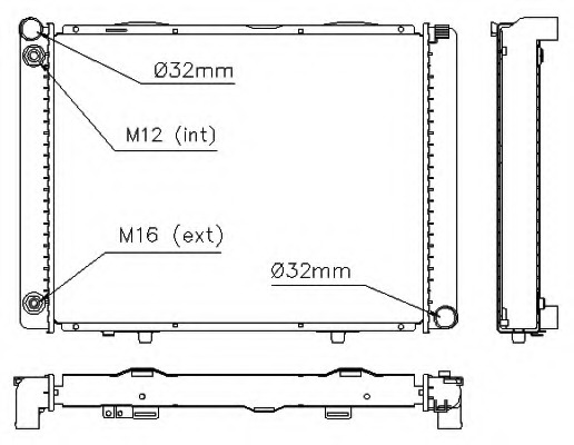 Radiator racire motor