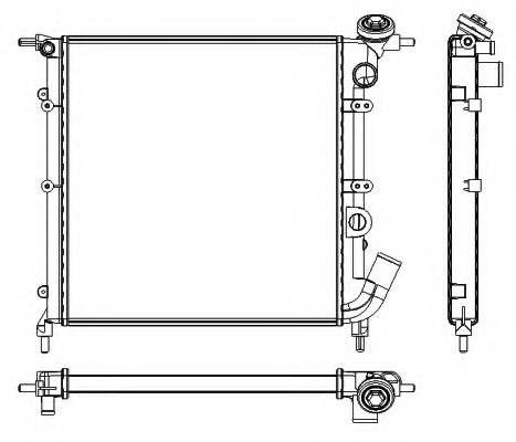 Radiator racire motor