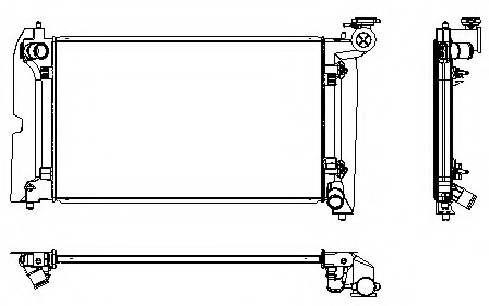 Radiator racire motor