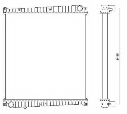 Radiator racire motor