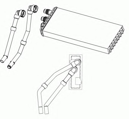 Schimbator caldura incalzire habitaclu