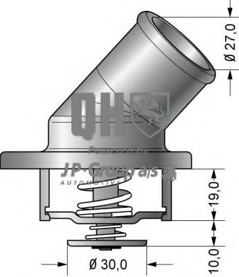 Termostat lichid racire