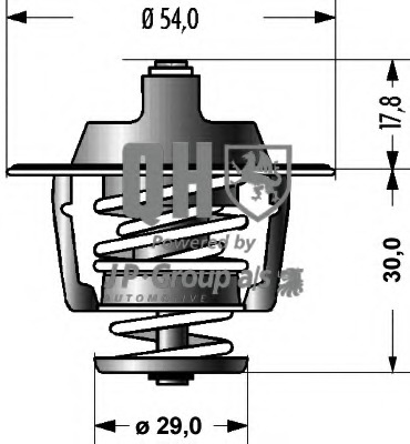 Termostat lichid racire