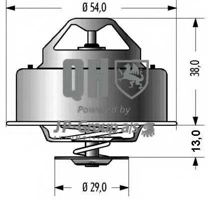 Termostat lichid racire