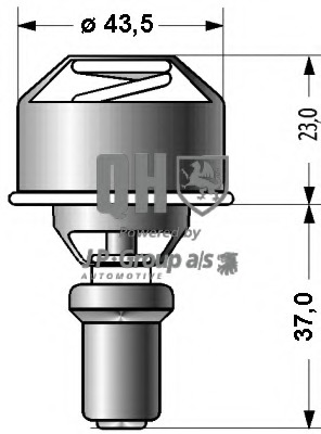 Termostat lichid racire