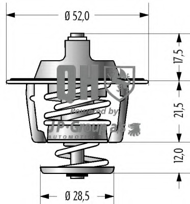 Termostat lichid racire