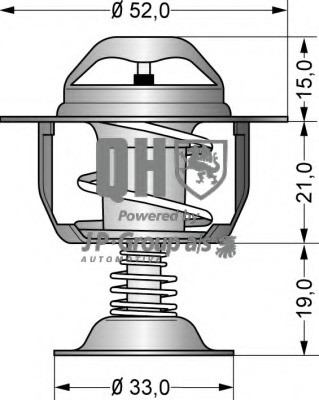 Termostat lichid racire