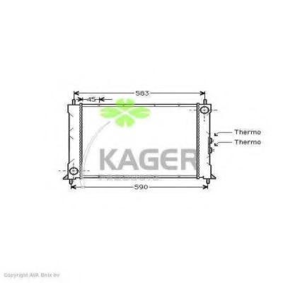 Radiator racire motor