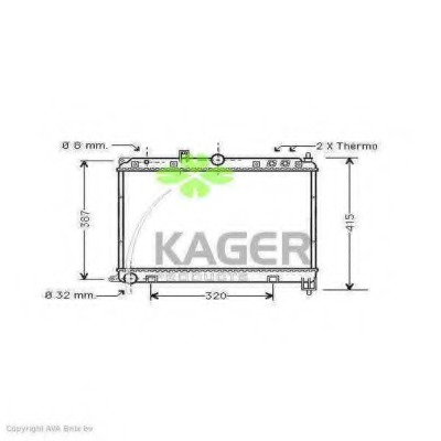 Radiator racire motor