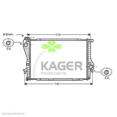 Radiator racire motor