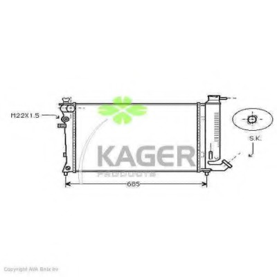 Radiator racire motor