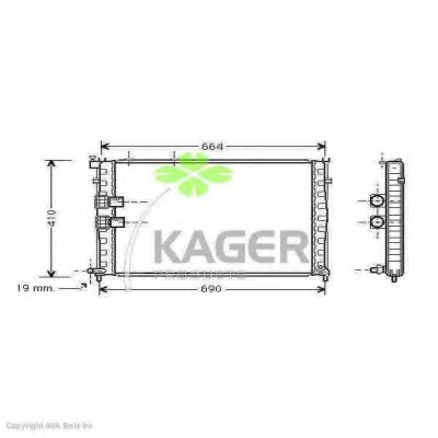 Radiator racire motor