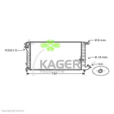 Radiator racire motor