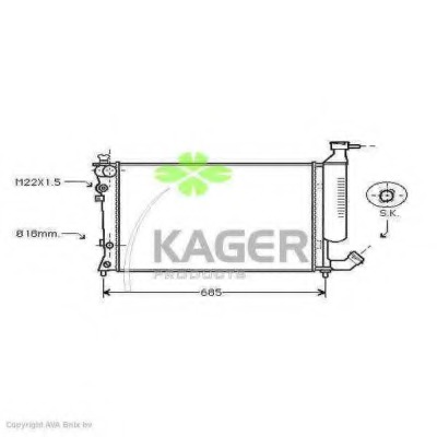 Radiator racire motor