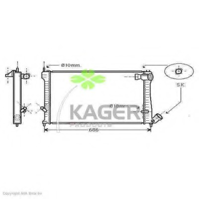 Radiator racire motor