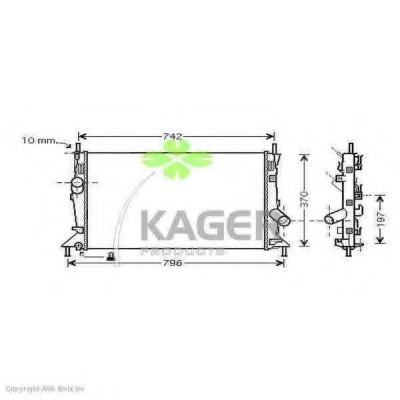 Radiator racire motor