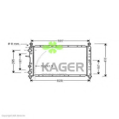 Radiator racire motor